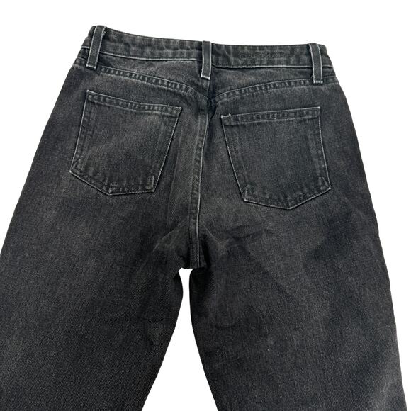 CARMAR Emelia Sturgis Spiked Straight Leg Frayed Goth Jeans Black Size‎ 25 - Picture 8 of 10